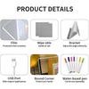 LED Note Board With Night Light Colorful 7 Pens DIY Acrylic Message Board Children‘s Drawing Board For Kids Birthday Gift
