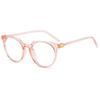 New Transparent Arrow Plain Glasses PC Plain Glass Spectacles Vintage Eyeglass Round Frame Glasses Decorative Glasses