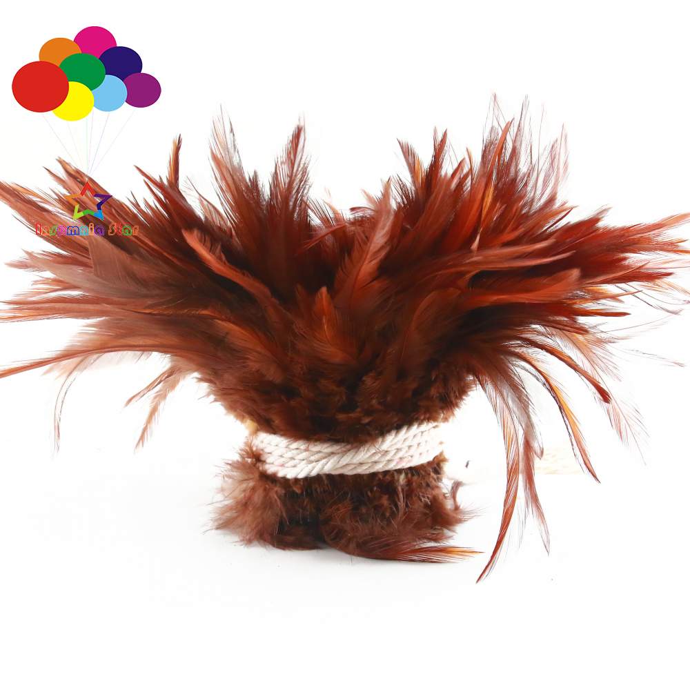 Whole 900PCS Fade Rooster Feathers Dyeing 5-6" Hackle 12-15 Cm Strung DIY Chicken Plume Jewelry Costume Hat Party Mask