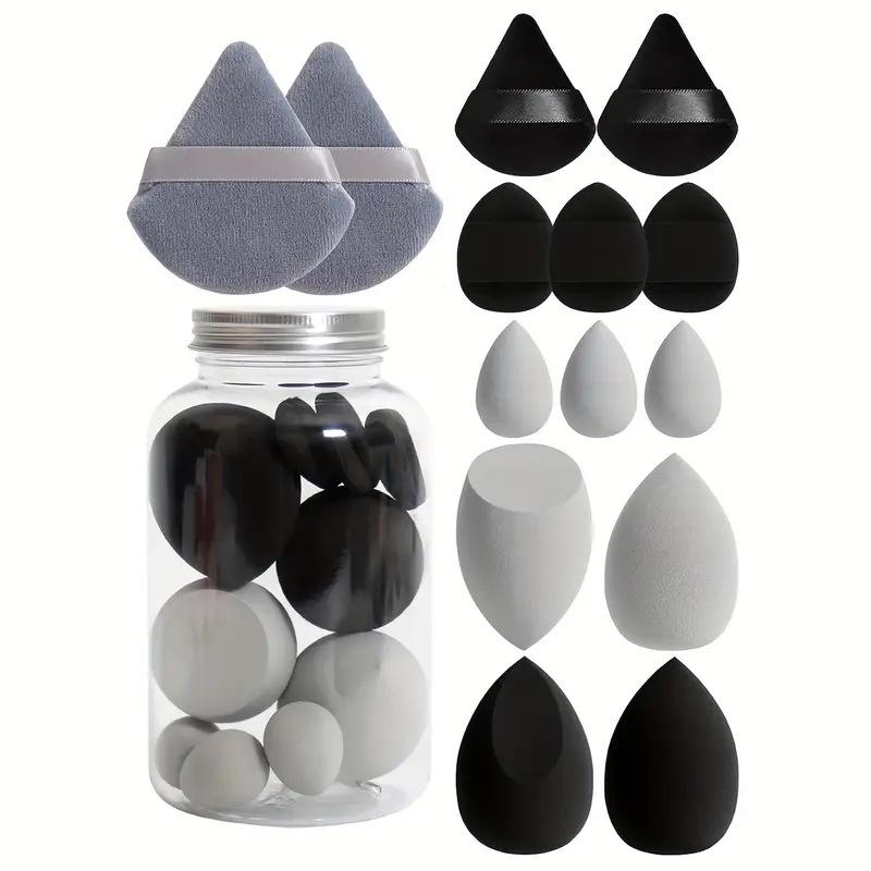 Makeup Sponge Set, 12/14 Pieces, Egg-shaped Beauty Makeup Puffs, Base Sponges, Powder Puffs, Women’s Makeup Accessories, Cosmetic ToolsMakeup