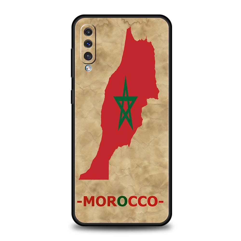Чехол для телефона с флагом Марокко и паспортом для Samsung A15 A13 A51 A71 A41 A31 A21S A03S A05 A12 A32 A52 A22 A23 A25 A33 A53 A73 5G Cover