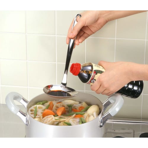 Yoshikawa Horizontal Mouth Ladle, 70ml, Cooking ABCs, Graduated, Tsubame-Sanjo, Made in Japan, YJ2775