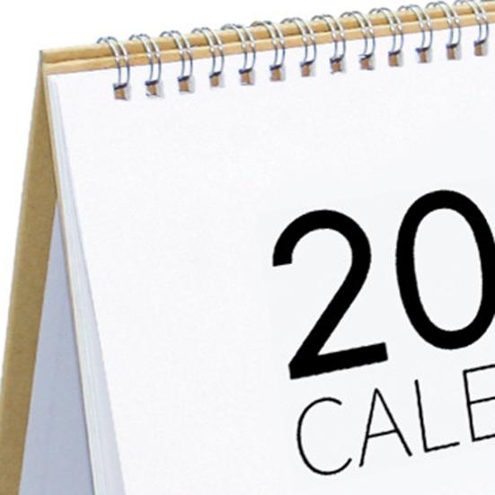 2025 Desk Calendar Small Stand Up Double-Coil Binding Monthly Calendar Daily Planner Event