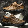 Retro Style Non-Slip Men Casual Shoes Breathable Loafers Sneakers Comfortable Hiking Shoes Outdoor Man Treking Footwear