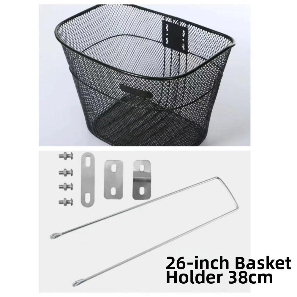 Metal Large Cart Basket Easy To Install Fixed Backpack New Bicycle Front Basket
