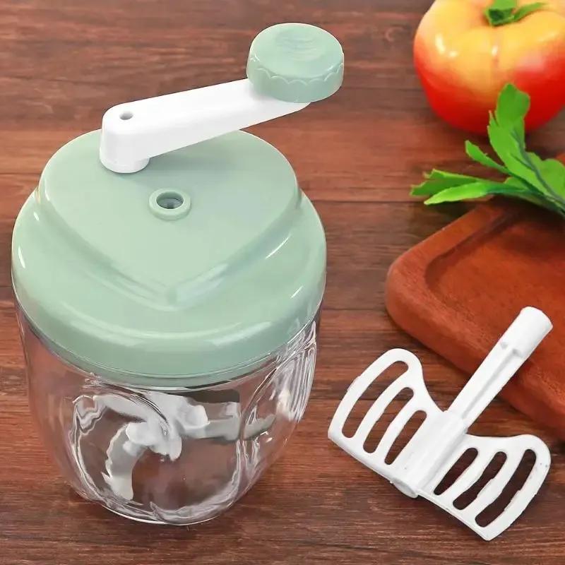 Ручная овощерезка Мясорубка Овощерезка из нержавеющей стали Шинковка Овощной инструмент Кухонные гаджеты