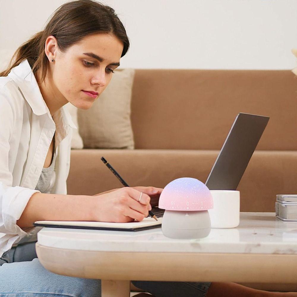 Ручной таймер обратного отсчета Милый гриб Инструменты для управления временем Игра на пианино