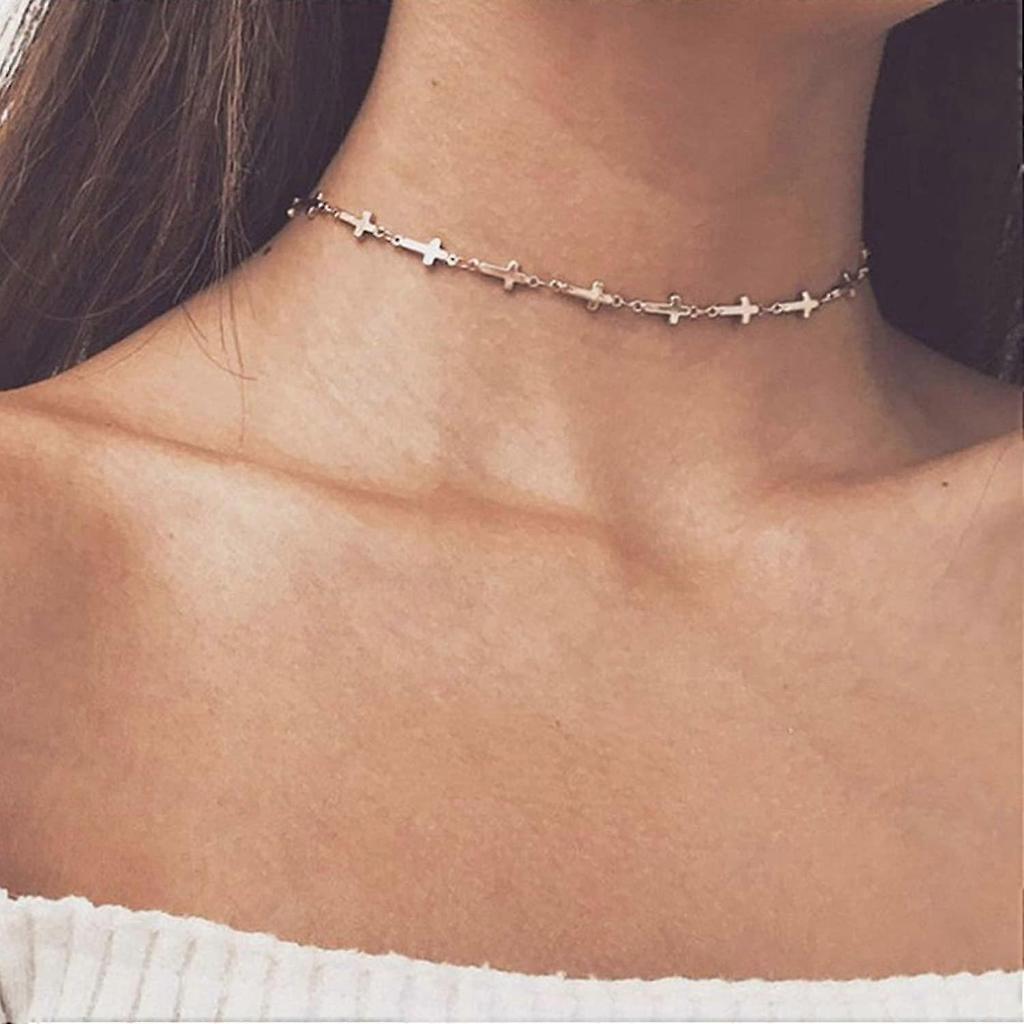 Necklaces With Crosses, Pearls, Adjustable Jewelry For Acsergery Ladies And Girls