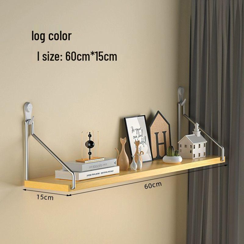 Настенная железная полка для хранения без сверления для декора ТВ, гостиной или спальни.