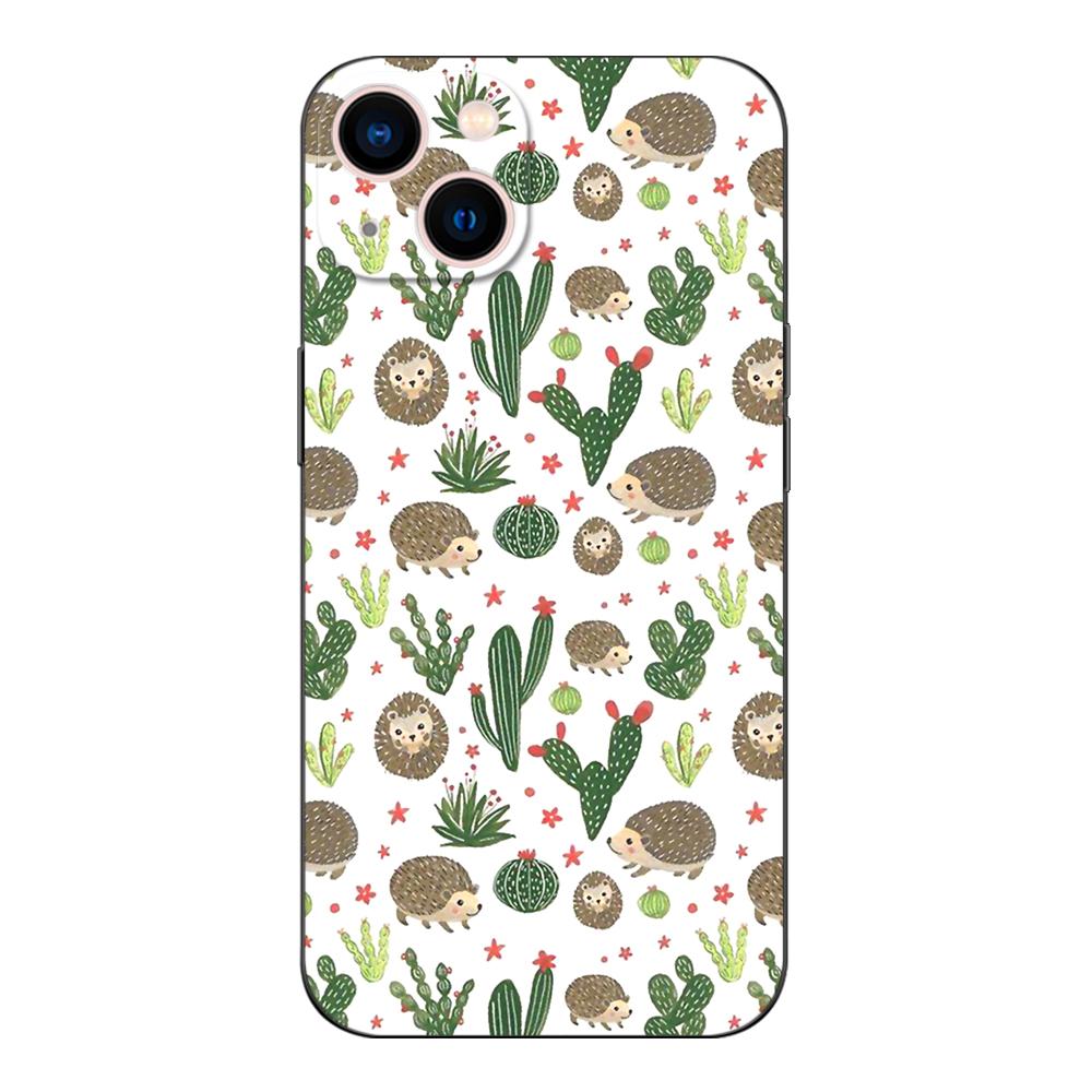 Черный чехол из ТПУ для OPPO A32 A33 A53 A53S A54 A55 A73 A74 A76 A77 A91 A94 A95 A93S A92S 4G 5G Hedgehog