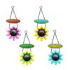 Flower Shape Welcome Sign Iron Wall Hanging Ornaments Door Window Hangers Pendant Garden Home Decoration Gifts
