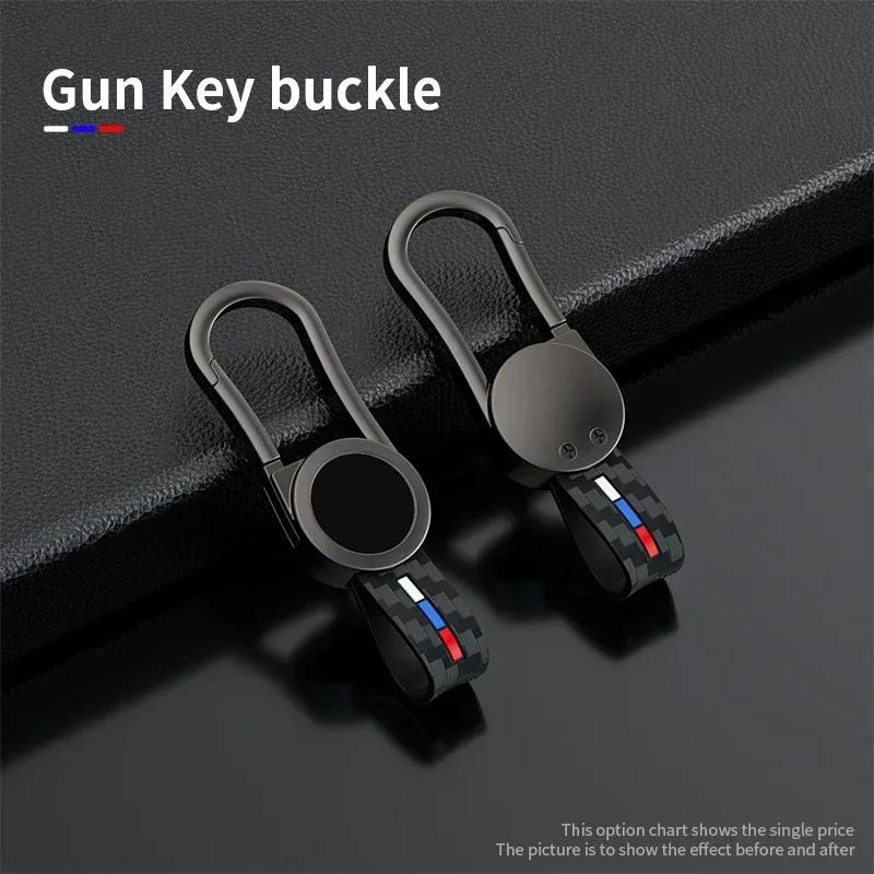 Alloy+Carbon Fider Car Key Case Holder Chain S2 Alphard VELLFIRE 2012 PREVIA 2019 2020 2021 Car Interior Accessories JH2