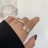 Серебряное кольцо S925 с долларом и улыбкой - Высококачественное открытое кольцо для женщин