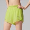 SAUCONY Профессиональные тренировочные быстросохнущие дышащие двухслойные спортивные шорты женские шорты Ново-зеленый SA1250DP63T-GE168