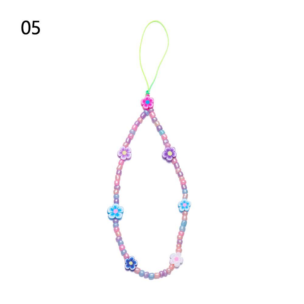Pearl for Keys Pearl Rope Phone Case Hanging Cord Phone Lanyard Mobile Phone Chain Soft Clay