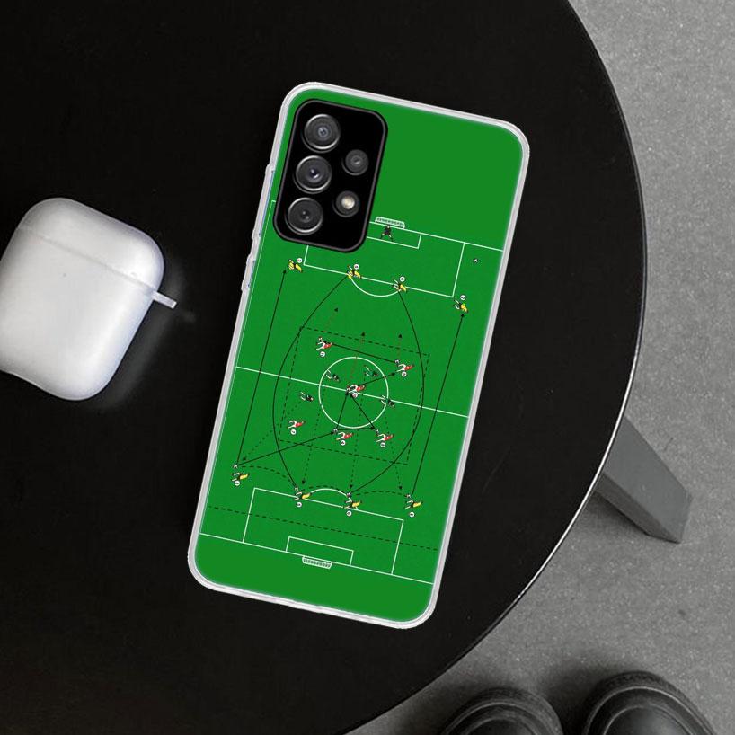 Чехол для телефона Football Soccer Tactics Time для Samsung Galaxy A12 A22 A32 A52 A72 A02S A51 A50S A31 A20S A10S Note 20 Ultra 1