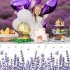 Peryiter 3 шт. Весенне-летний цветочный скатерть из пластика Лавандовые чехлы на стол 54 x 108 дюймов Акварельная фиолетовая цветочная скатерть для Весны Пасхи