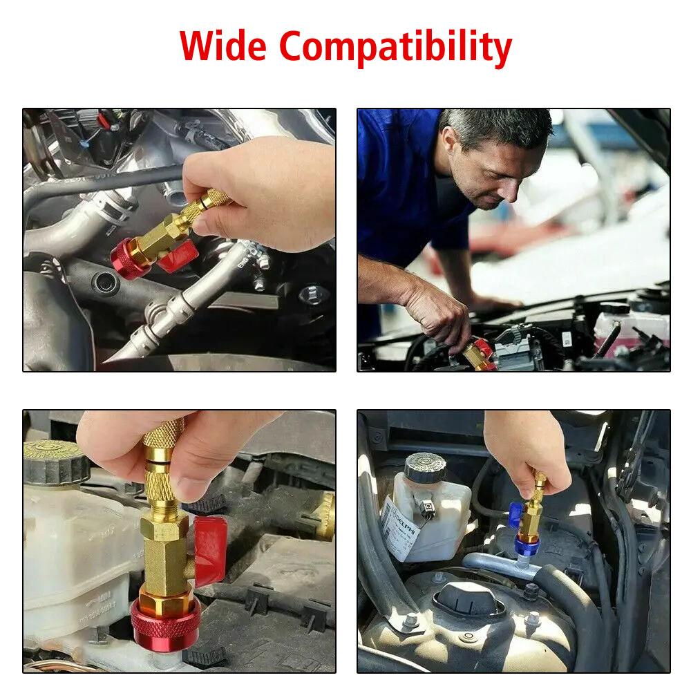 Инструмент для высокого и низкого давления, предохранительный адаптер, заправочное соединение, медный клапан R340A, ремонт кондиционеров и фторидный холодильный инструмент