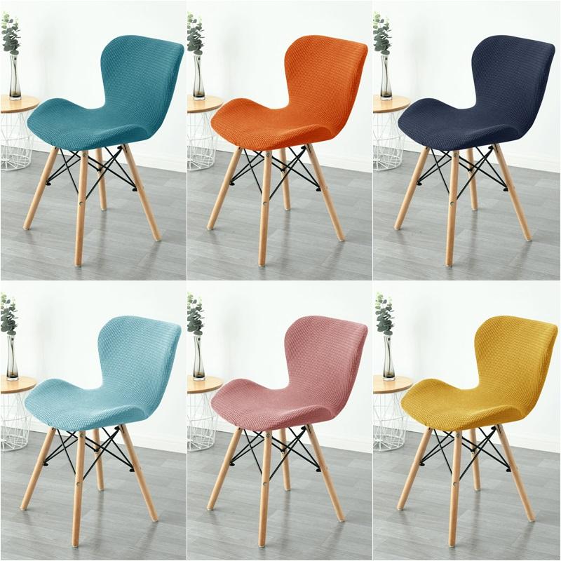 1 /2 /4 /6pc Butterfly Curved Chair Cover Stretch Spandex Ant Chair Covers Polar Fleece Bar Stool Seat Slipcovers For Living Room