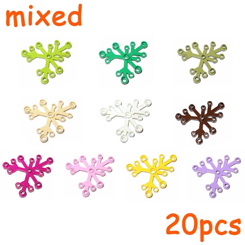 Растения Аксессуары MOC Город Сосна Ветка Куст Трава Цветок Строительные Кирпичики 3741 4727 4728 6148 6255 30093 30176 33291