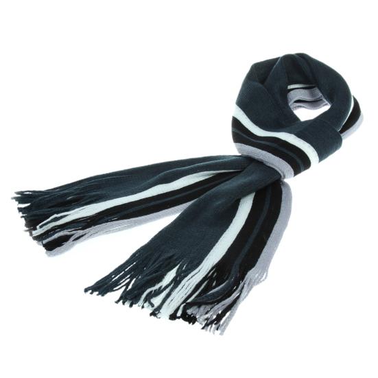 Мужской шарф популярный утолщенный уютный контрастного цвета длинная повседневная одежда