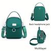 Lightweight Nylon Women's Crossbody Bag - Casual Mini Tote with Multiple Zippered Compartments, Removable Shoulder Strap, Available In A Dozen Colors