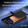 Чехол для Honor Magic8 5G Графен + Латунь Теплоотвод Силикон ПК Чехол для Телефона Поддержка Магнитного Автомобильного Крепления