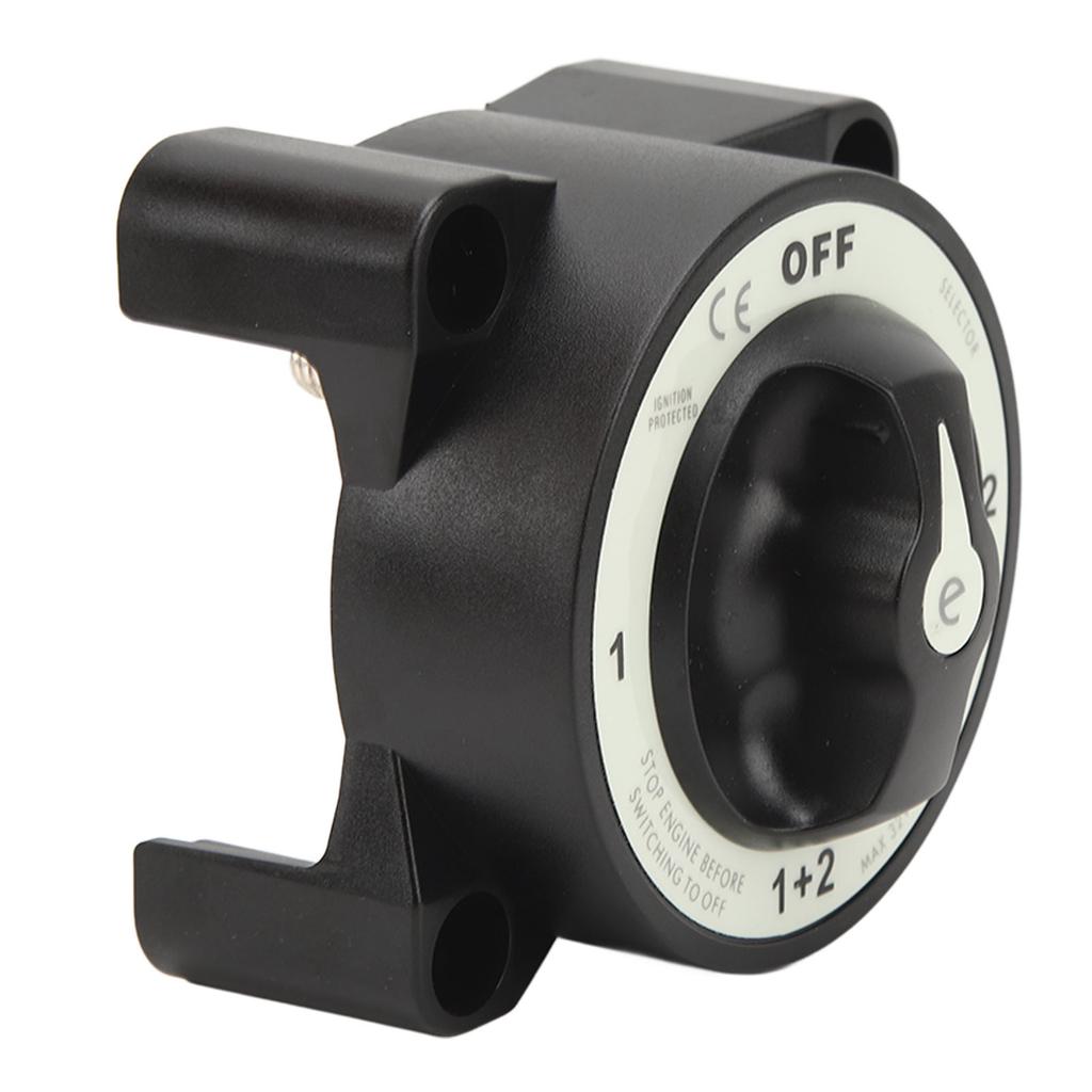 Marine Battery Cut Off Switch 350A Heavy Duty 4 Position Battery Disconnect Switch for RV Yacht 32V