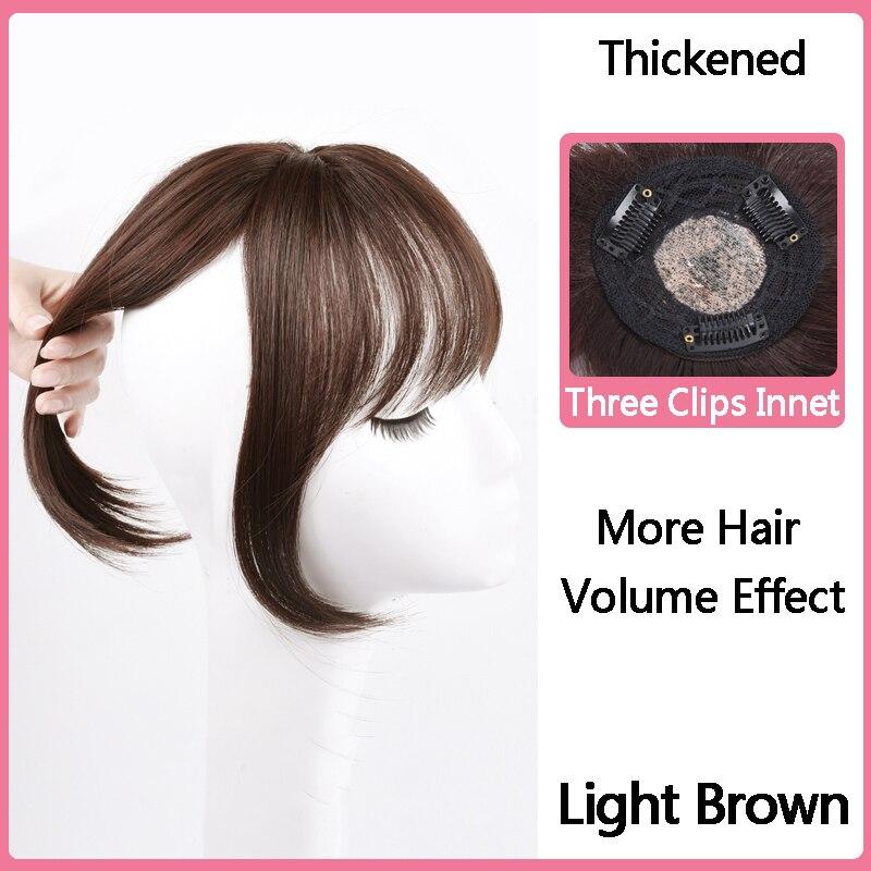 LUPU Women's Synthetic Hair Bangs 3D Bangs Clip In Hair Extensions Heat Resistant Hair Pieces Accessories False Hair