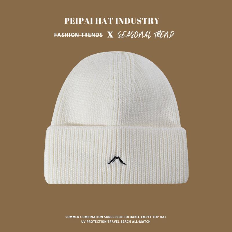 New warm and cold-proof solid color versatile knitted hat