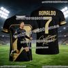 Футбольная футболка Ronaldo #7 Fan Edition 2026 для взрослых и детей. Дышащая и удобная футболка для футбольных тренировок на лето