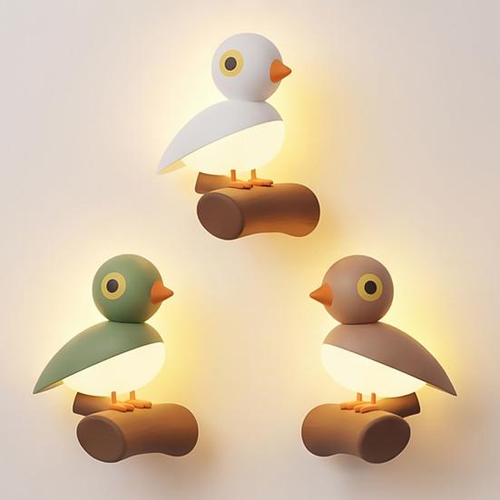 Magnetic Bird Night Light, Motion Sensor Wall Lamp with USB Charging, Stick on Cordless Closet Light for Hallway, Bedroom Decor