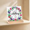 Waterproof Mother's Day Desktop Sign Romantic Love Flowers Ornament Mom Tabletop Sign  Studio Desk