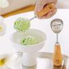 304 Ice Cream Spoon Teddy Bear Stand Ice Cream Scoop Simple Household Fruit Watermelon Spoon Cute Cartoon Multifunctional Scoop