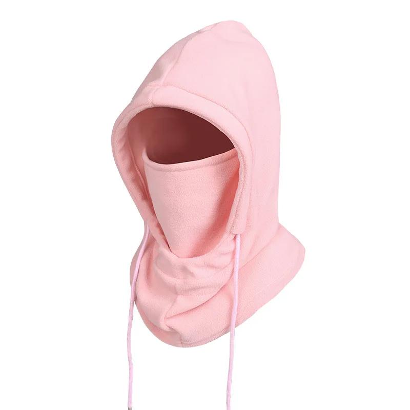 Warm Fleece Balaclava For Men Women Winter Face Mask Neck Warmer Hooded Cap Windproof Thermal Head Cover Beanies Bandana
