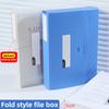 A4 Large Capacity Foldable Archive Box Desktop Bookcase  File Storage Learning Office Data Folder Book Organizer