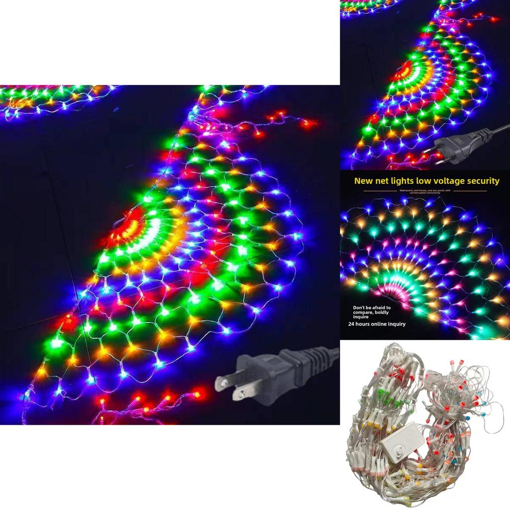 Peacock Outdoor Led Net Light Waterproof For Garden And Patio Decoration