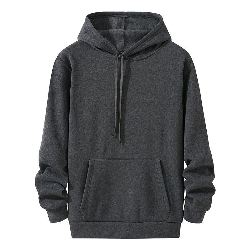 Men's Solid Colors Long Sleeved Hoodies Casual Sweatshirts Hooded Coat Running Sports Pullover Hoodie