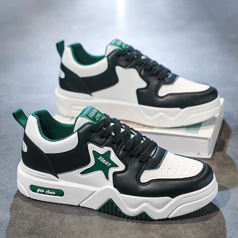 Men's Fashion Casual Low Top Skateboarding Shoes Boys Comfortable Sneakers Male Students Trending Soft Sole Classic Breathable Gym Non-slip