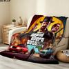 1PC Grand Theft Auto Patterned Flannel Blanket Suitable For All Seasons For Home Decor Warmth And Comfort Gifts Holiday Present