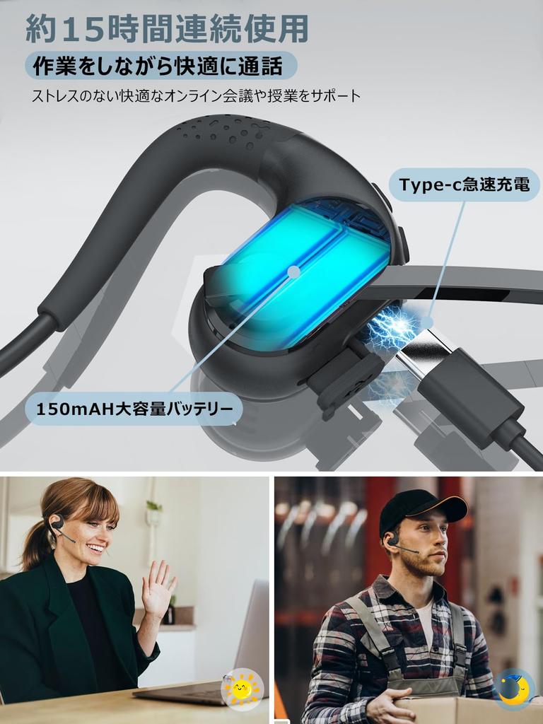 Bluetooth-гарнитура Advanced Edition, новые в отрасли съемные наушники со микрофоном для звонков, гарнитура с микрофоном, бинауральное крепление на ухо, воздушная проводимость