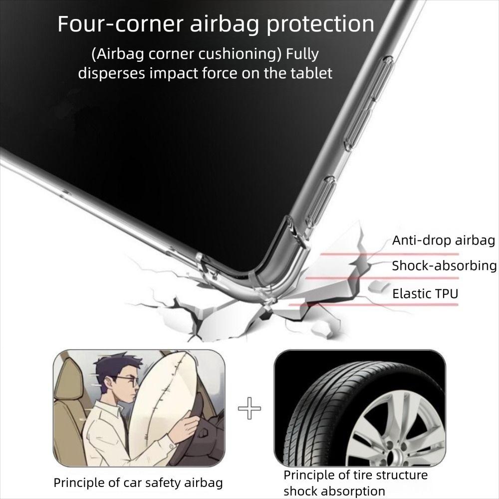 Clear Protective Cover Anti-fall Back Shell Premium Airbag Tablet Case for Surface Pro 13" 2026