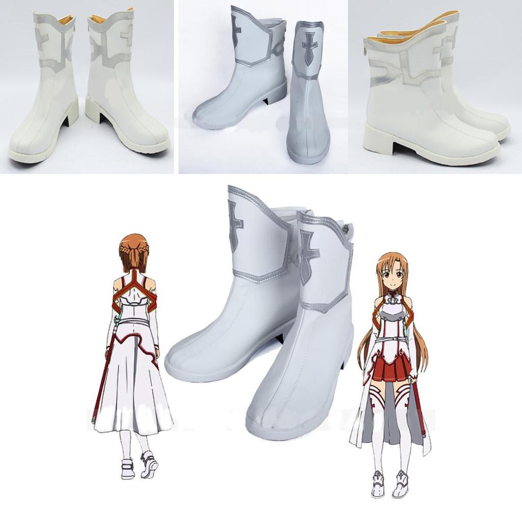 Elegant Sword Art Online Asuna Yuuki Anime Cosplay Boots For Women In Stunning Design