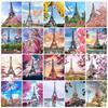 DIY Diamond Painting Iron Tower Cross Stitch Kit Mosaic Art Diamond Painting Full Circle Diamond Home Decoration