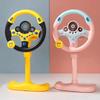 1pc Kids Car Steering Wheel Toy Educational Lights Sounds Driving Simulator Toddler Car Seat Accessory