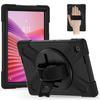 For Lenovo Tab 10.1 (2025) TB311XU/Zhaoyang K10C Case Rotary Kickstand PC+Silicone Hand Strap Tablet Cover