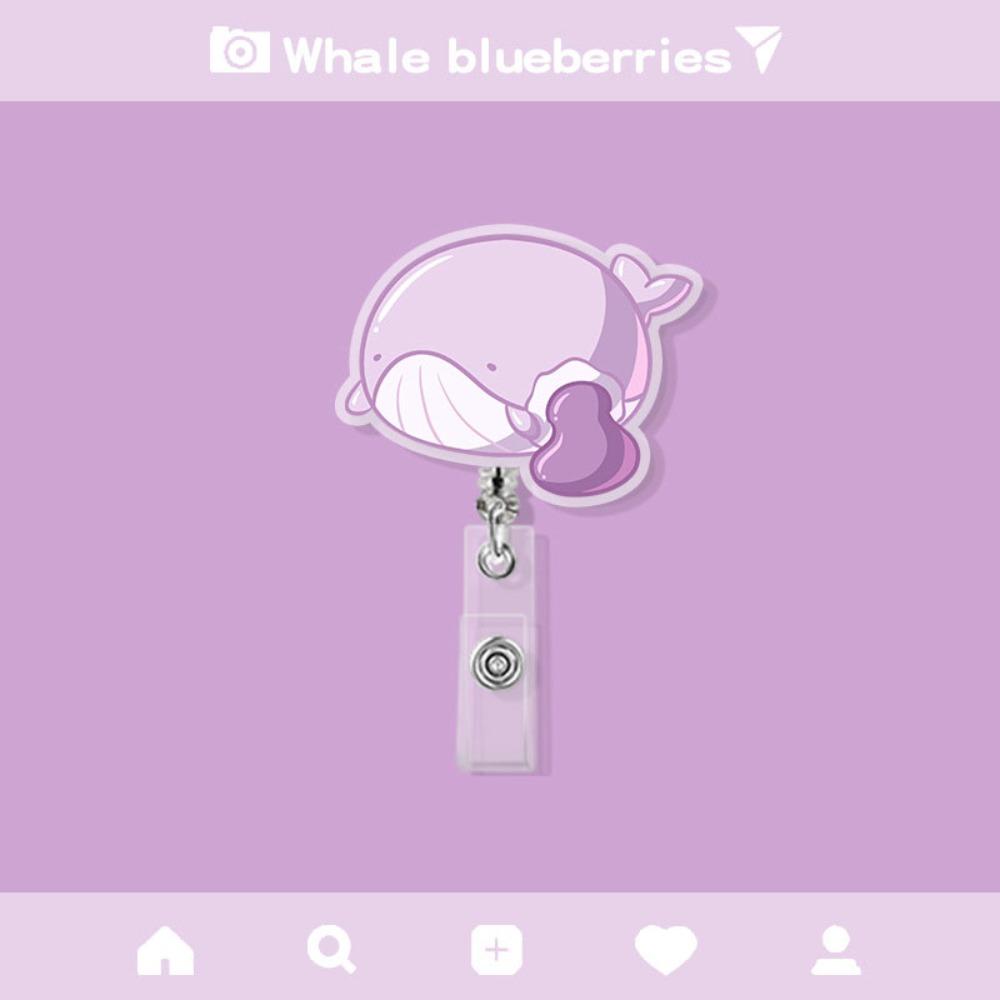 Cartoon Animal Cartoon Retractable Badge Reel Dumplings Cute Bunny ID Holder Hospital Supplies