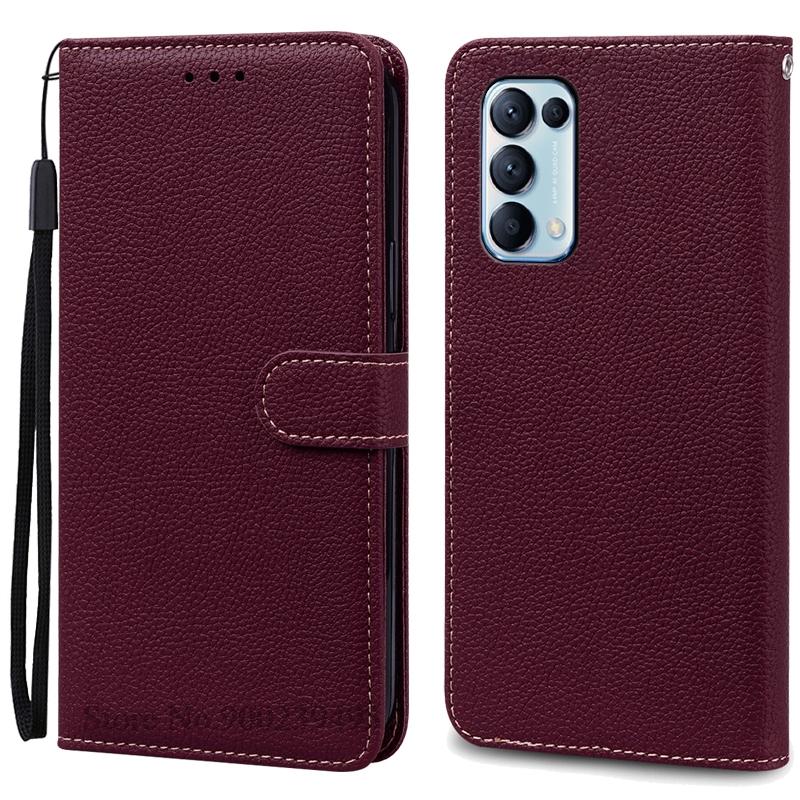 Для OPPO Find X3 Lite Чехол Мягкий Силиконовый Кошелек Кожаный Флип Чехол Для OPPO Find X3 Lite 5G Чехол-Книжка Чехол Чехол Fundas Shell