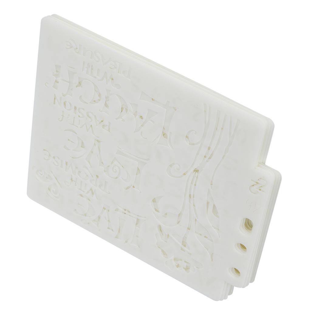 16 шт. шаблон для рисования, полый, точечный рисунок, отвал, буква, узор, декоративная карта