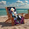 Ultra-Soft Beach Towel with The Nightmare Before Christmas Theme,Ideal for Pool - Camping, Diving - Perfect Travel Essential, Vibrant Beach Towel.